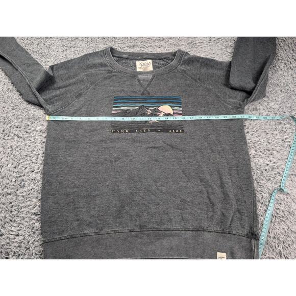Park City Utah Sweater Adult Large Gray Crewneck Sweatshirt Outdoor Souvenir - Picture 3 of 6